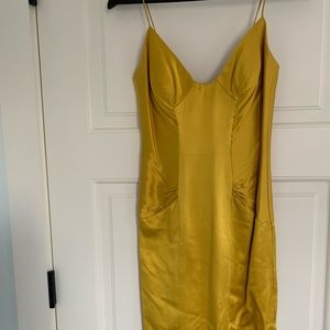 Nicole Miller Collection citron cocktail dress